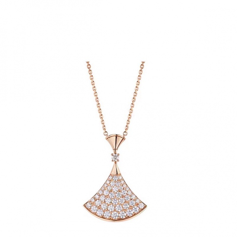 Sector Fan Double Layer Pendant Necklace | 925 Sterling Silver Gold Plated | White Mother of Pearl & Red Carnelian | Pave Diamond Accents