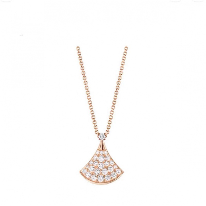 Sector Fan Double Layer Pendant Necklace | 925 Sterling Silver Gold Plated | White Mother of Pearl & Red Carnelian | Pave Diamond Accents