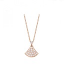 Rose Gold Diamond Short Skirt Necklace