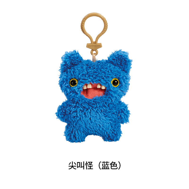 fuggler big teeth cute monster pendant funk tooth treasure ugly cute monster doll plush keychain