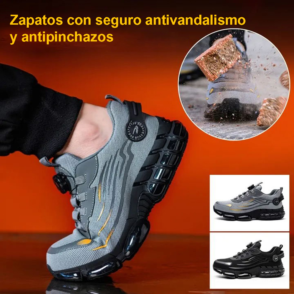 Modacontigo™ Calzado de seguridad laboral antigolpes y antipuñaladas para hombre