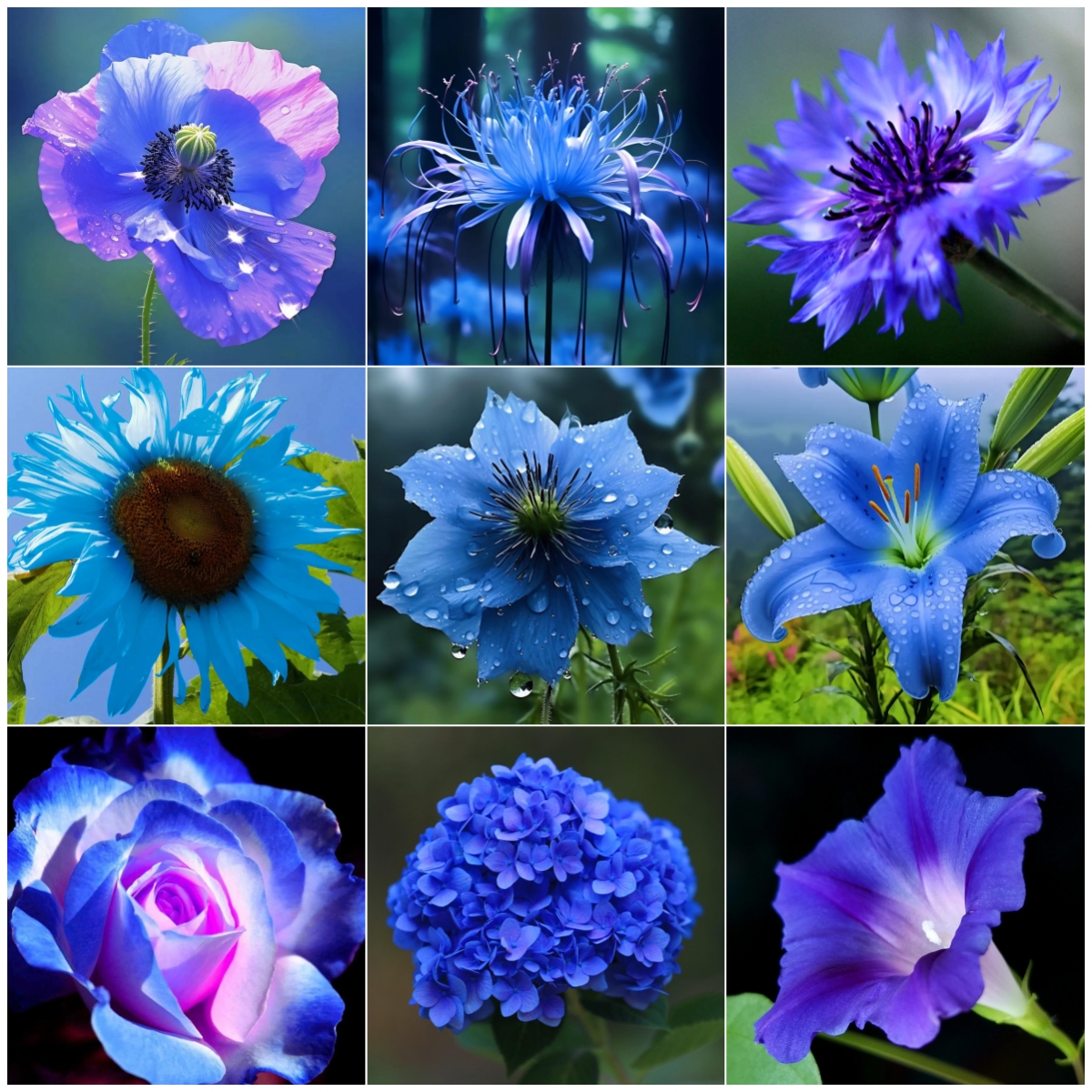 🚀🚨Limited Time Offer💙🫧Blue Flower Collection/Heirloom Seeds👩‍🌾