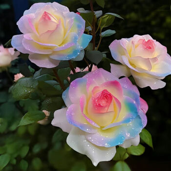 Western Mandala Langalos Seven Color Rose