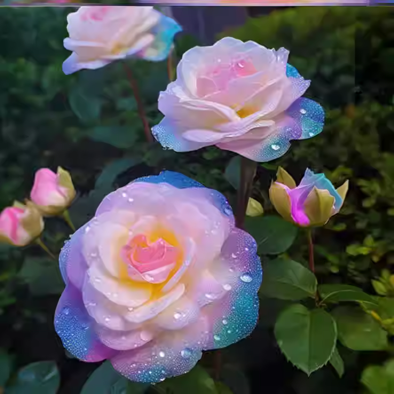 Western Mandala Langalos Seven Color Rose