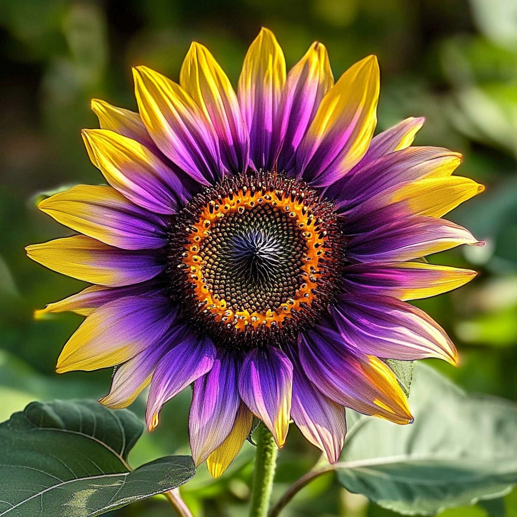 🌻🌈 Rare Multicolor Ombre Sunflower Seeds