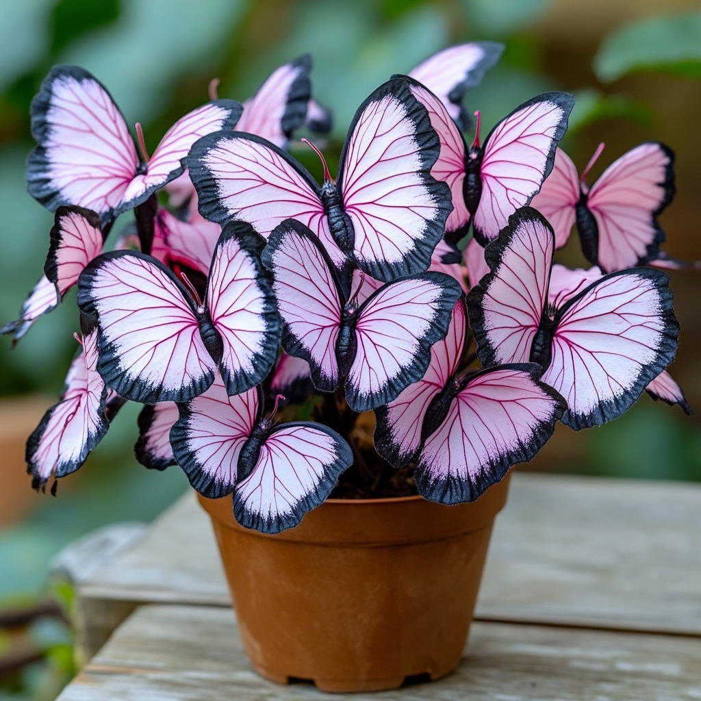 Butterfly Begonia Seed Series 🦋🌺 Bonsai Hanging Basket Garden