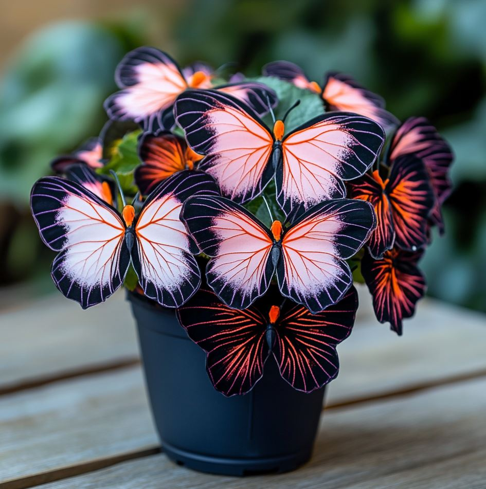 Butterfly Begonia Seed Series 🦋🌺 Bonsai Hanging Basket Garden