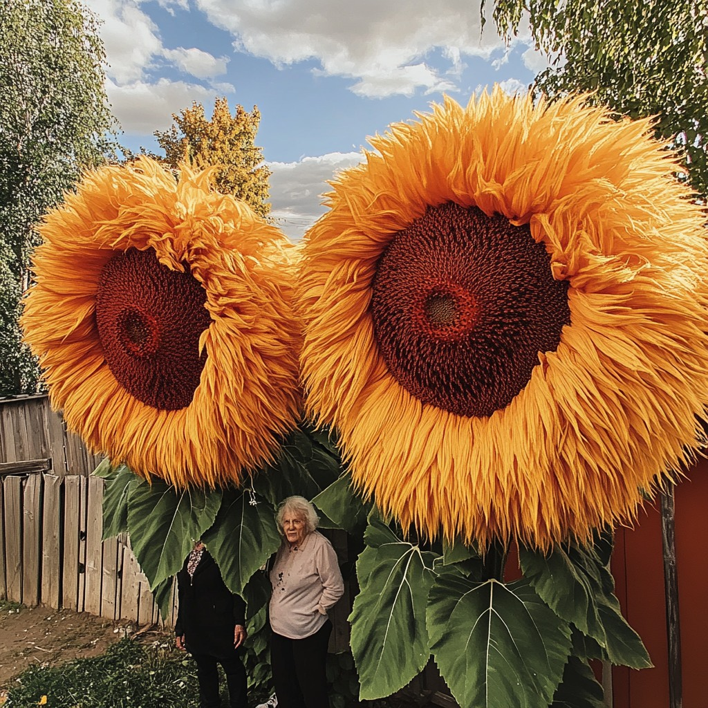 Giant Teddy Bear Sunflower🌻Backyard, Landscaping, Garden🌞✨