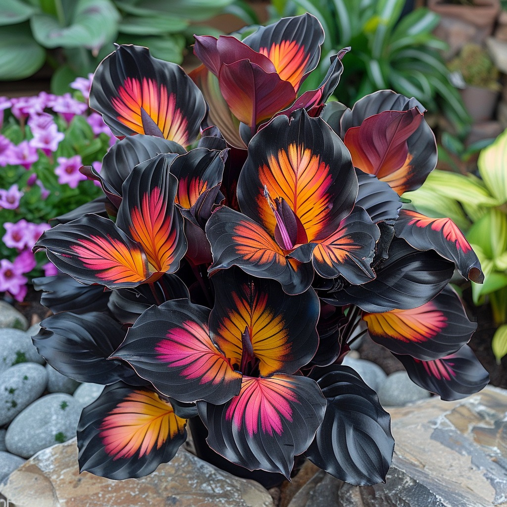 Laser Orange Calathea Seeds🌿💫Potted Plants, Garden