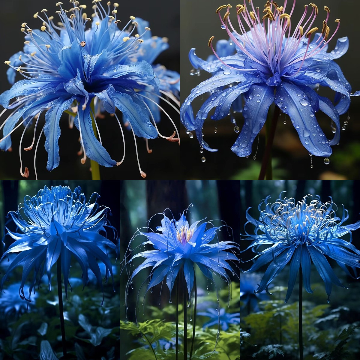 💙Blue Spider Lily: Where Mystery Meets Beauty
