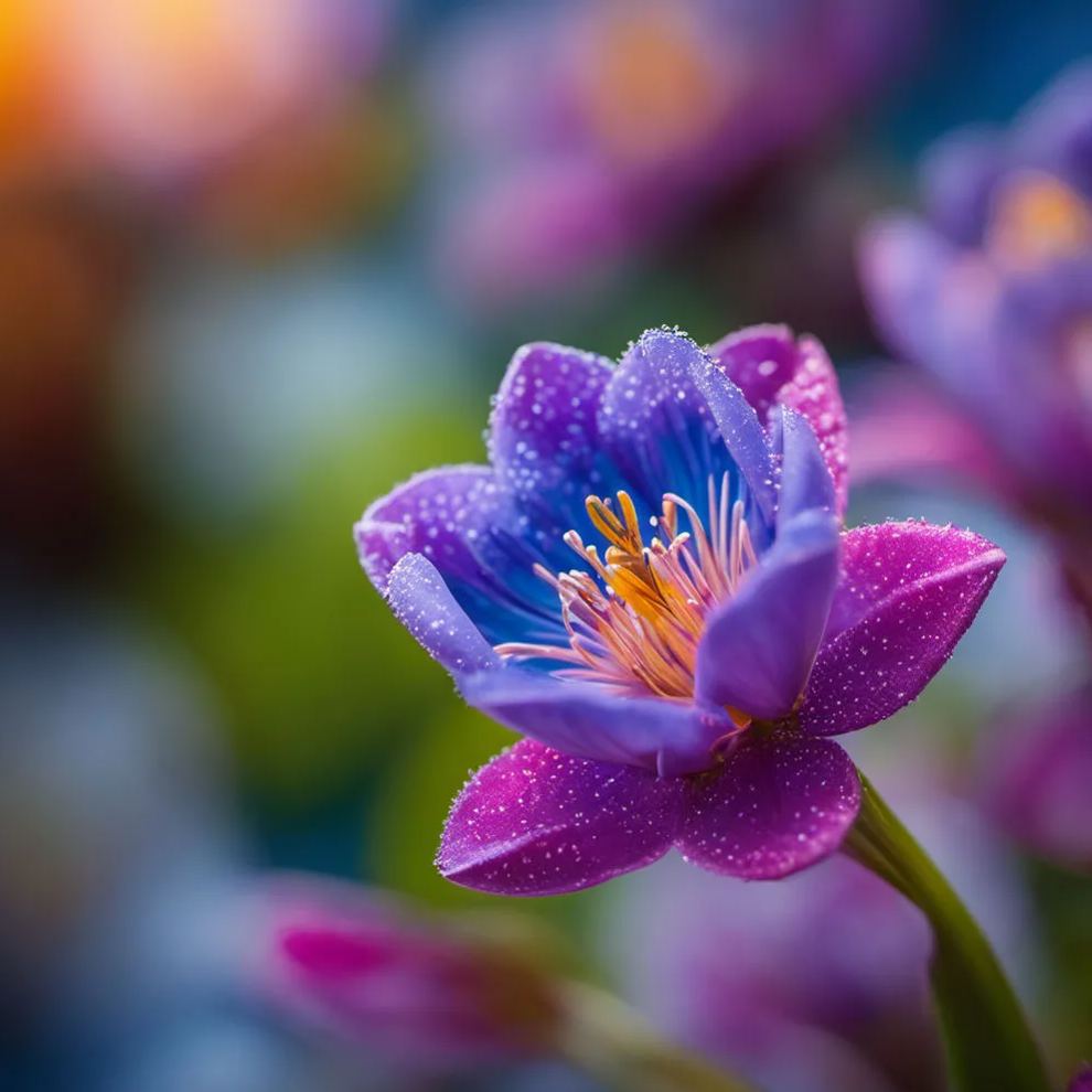 purple-blue-camellia-flower