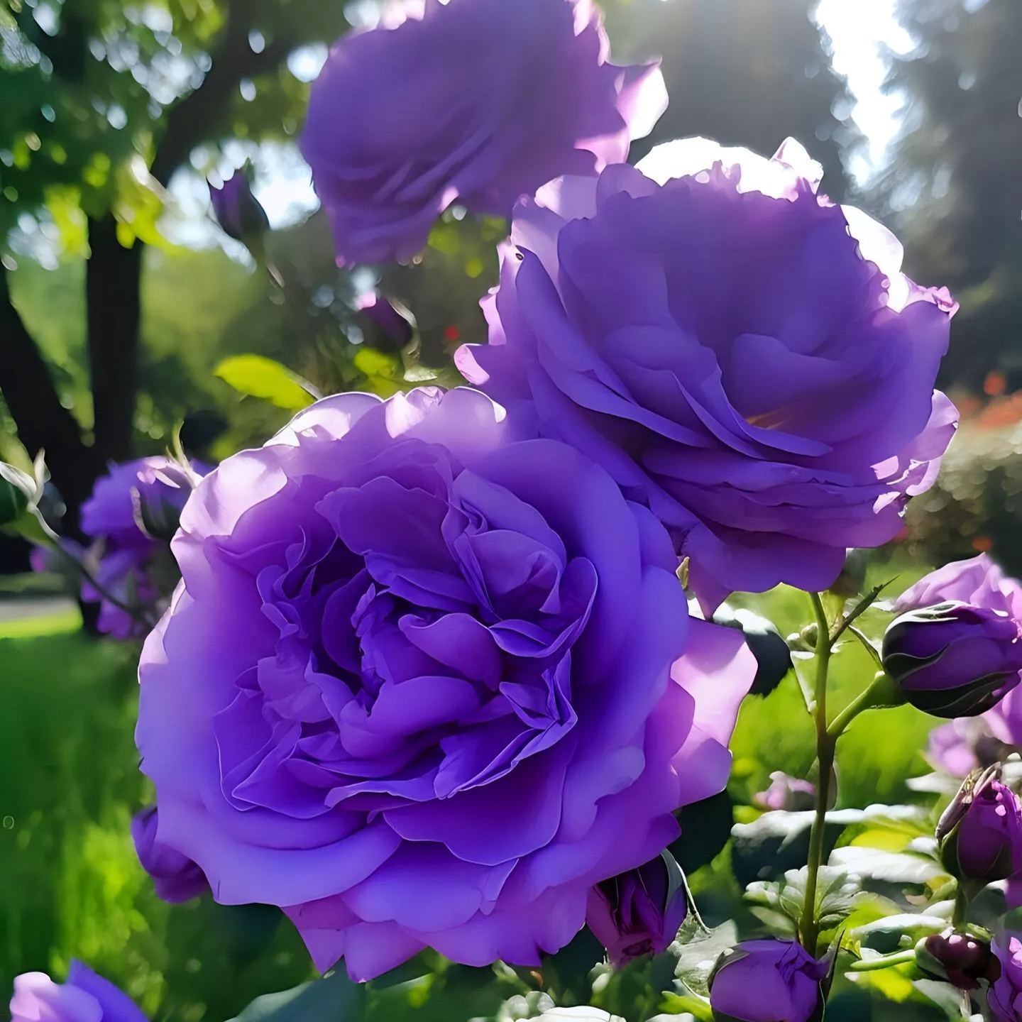 Rare Purple Rose Plant Seeds for Home Gardens