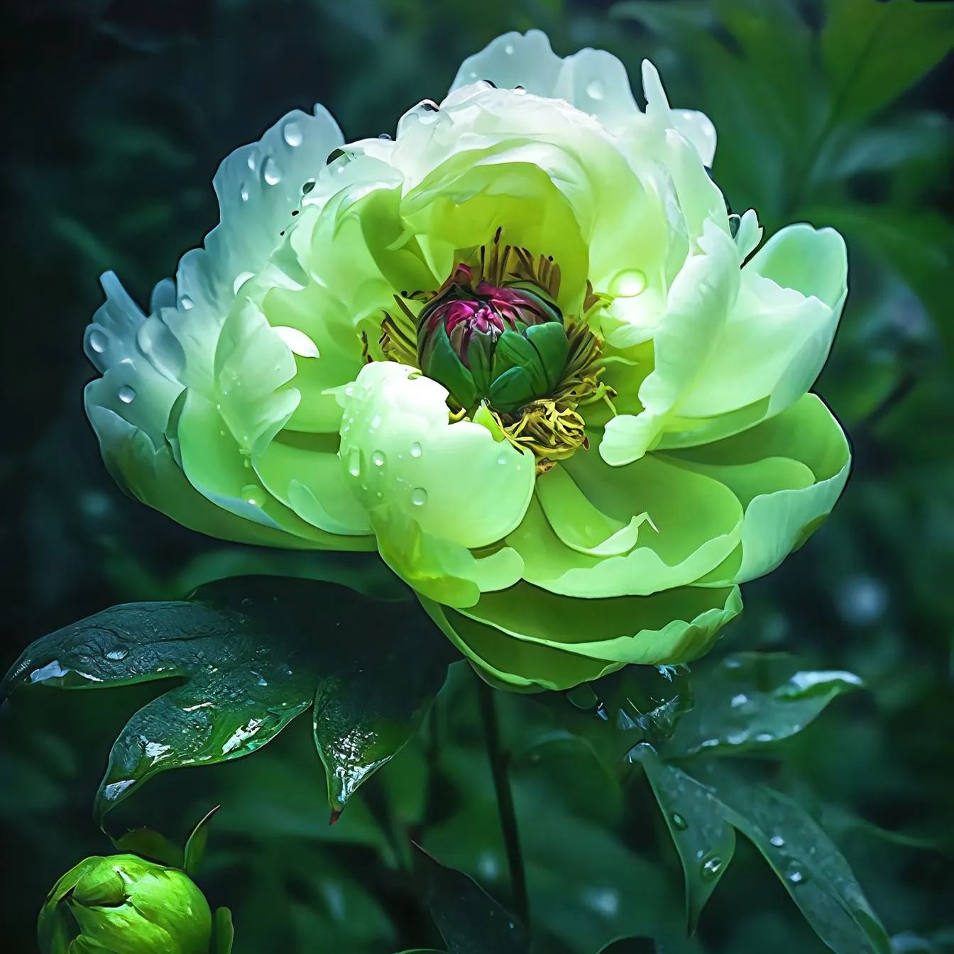 Green peony seeds