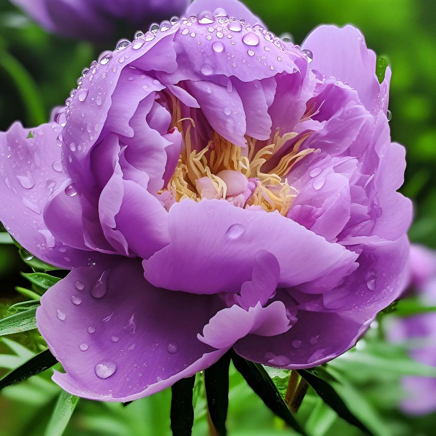 Purple peony seeds
