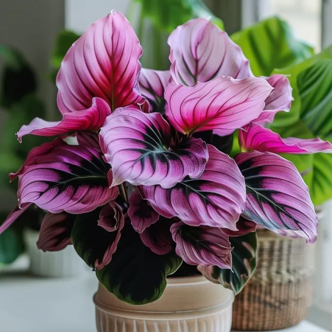 [Copy]Big Purple Edge Calathea Seeds🌿💫Potted Plants, Garden