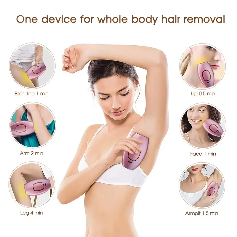 Wholesale Painless Laser Hair Removal At Home - 500,000 Flashes IPL Epilator For Women - 5-Level Permanent Bikini Pubic Hair Remover Device