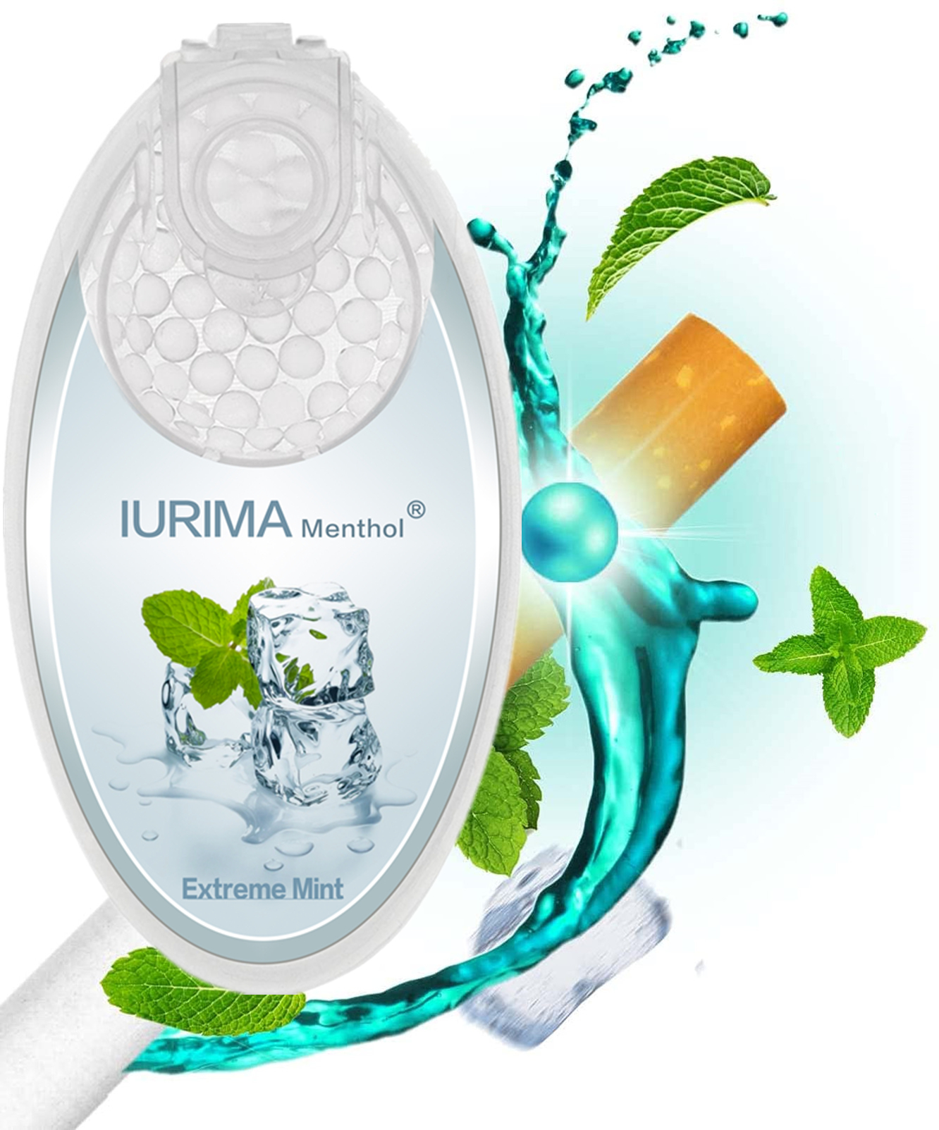 IURIMA Cigarette menthol Balls, 100 Menthol Menthol Aroma Capsules, Flavoring Beads for Filters