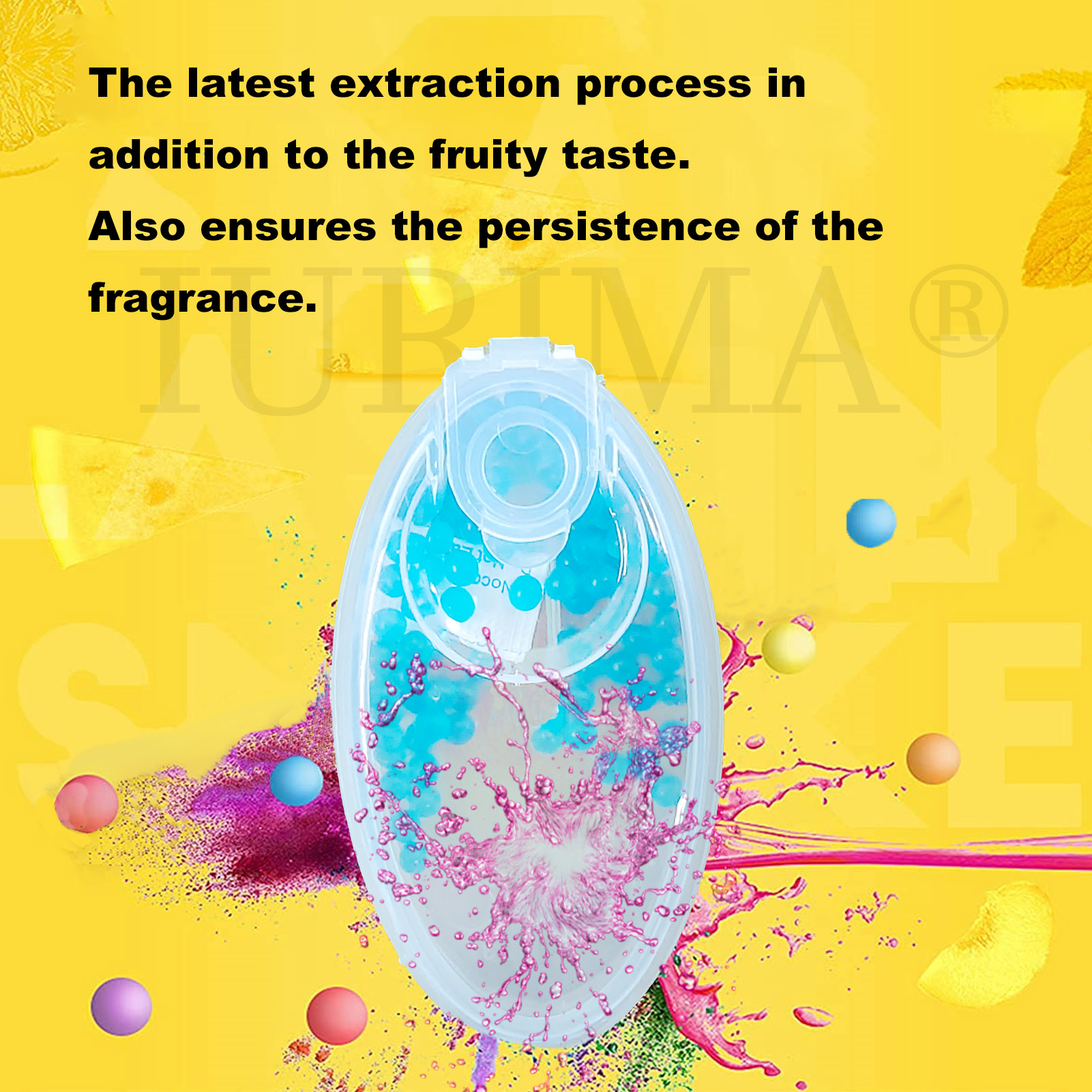 600PCS Pure Menthol Crushball Capsules, Small Portable Menthol Aroma Capsules, Multiple flavors Ball Shape Explosion Beads Pure Plant Fruit Extract Fresh Breath