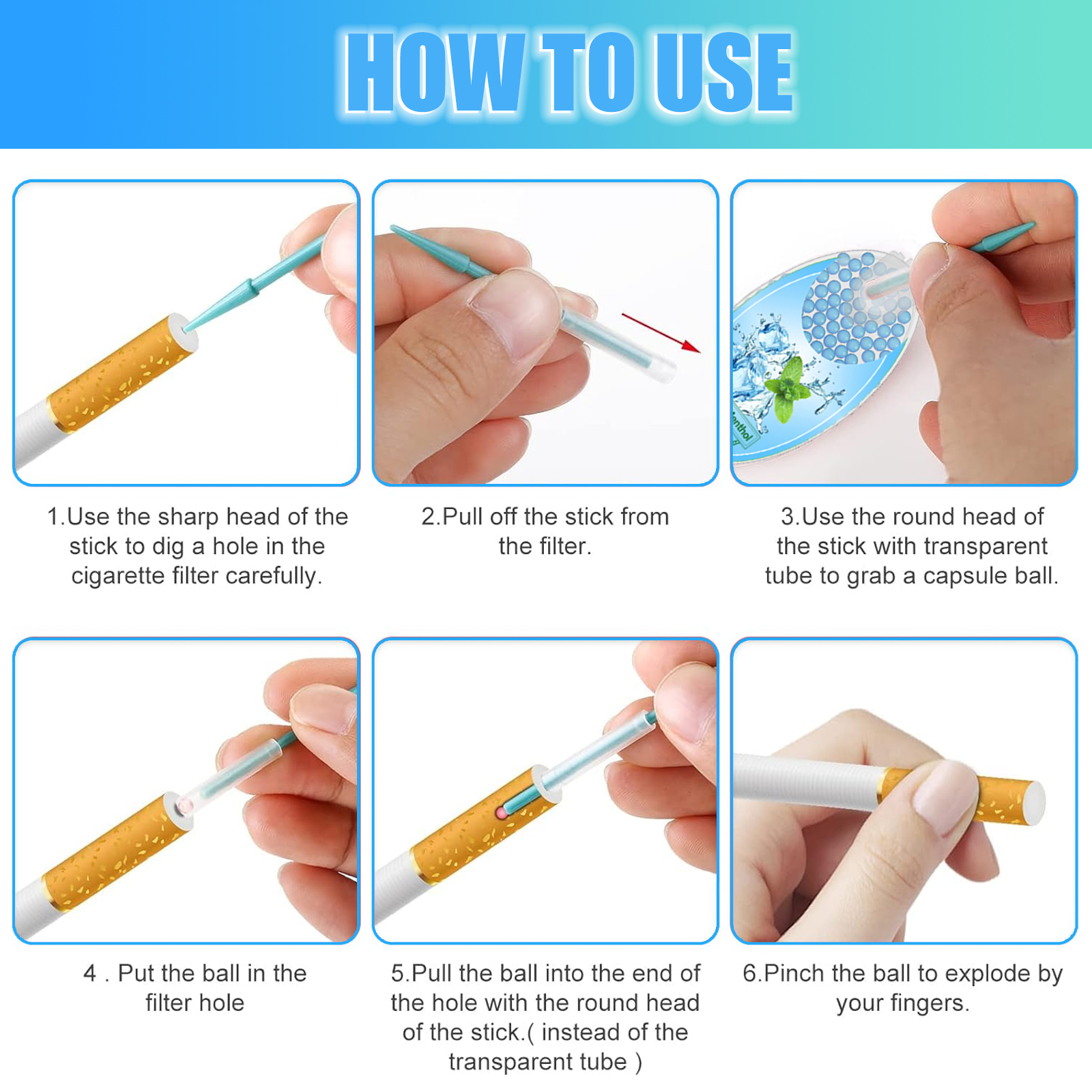 600PCS Pure Menthol Crushball Capsules, Small Portable Menthol Aroma Capsules, Multiple flavors Ball Shape Explosion Beads Pure Plant Fruit Extract Fresh Breath