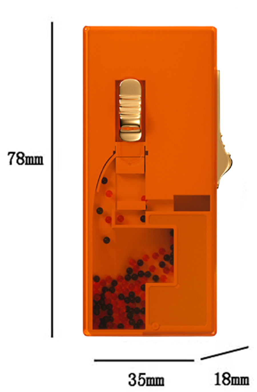 crush bead dispenser 