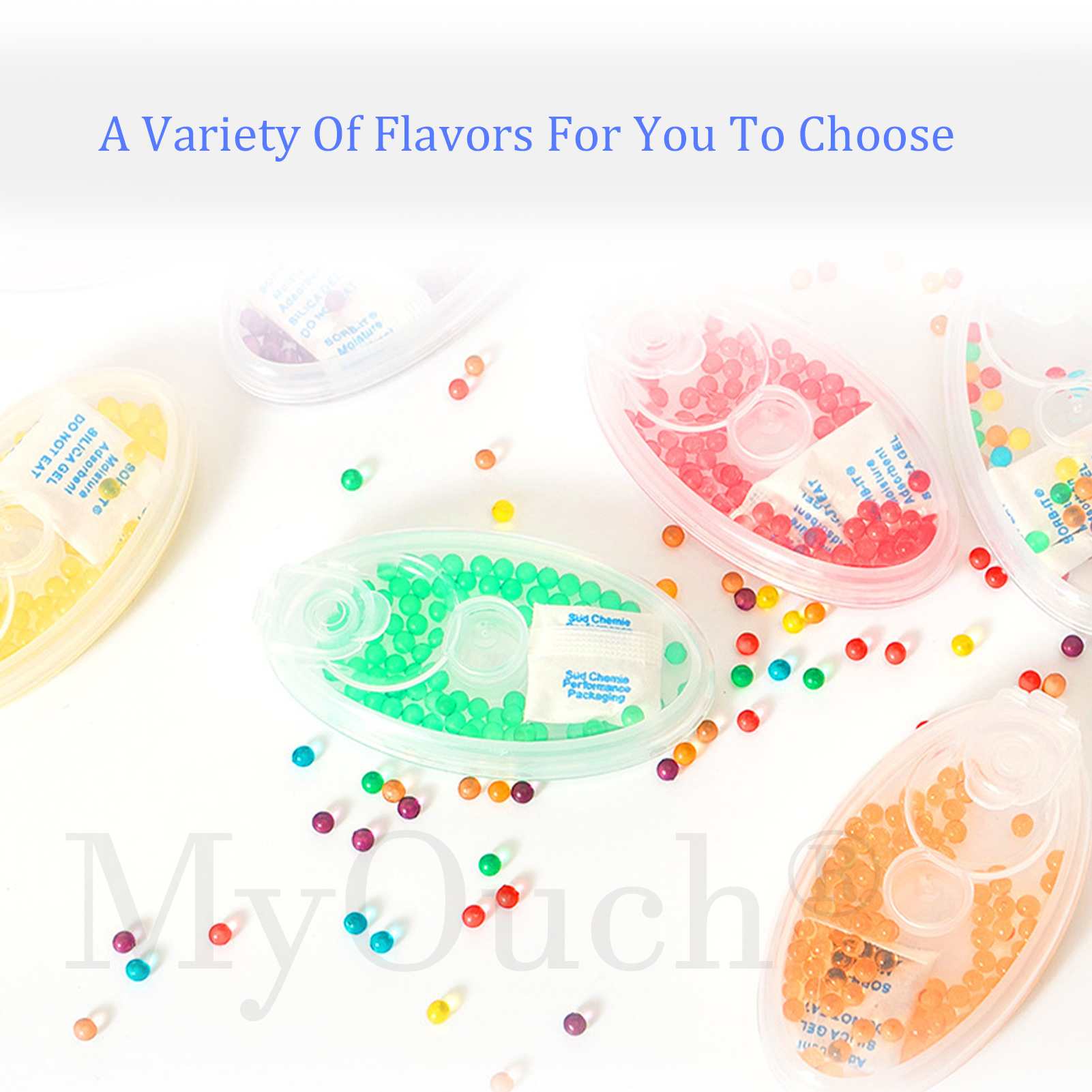 100 Crushed Mint Balls, Iced Mint Capsules | Peppermint Strainer | Flavor Beads (Pineapple)