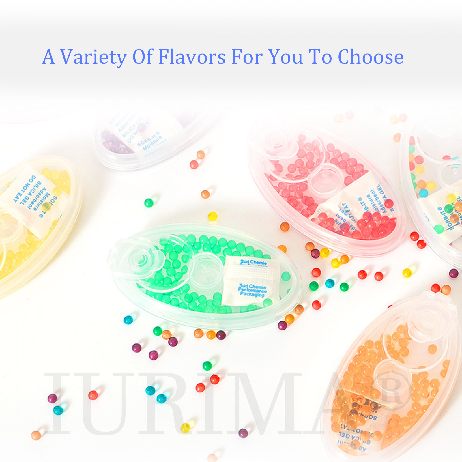 600PCS Pure Menthol Crushball Capsules, Small Portable Menthol Aroma Capsules, Multiple flavors Ball Shape Explosion Beads Pure Plant Fruit Extract Fresh Breath