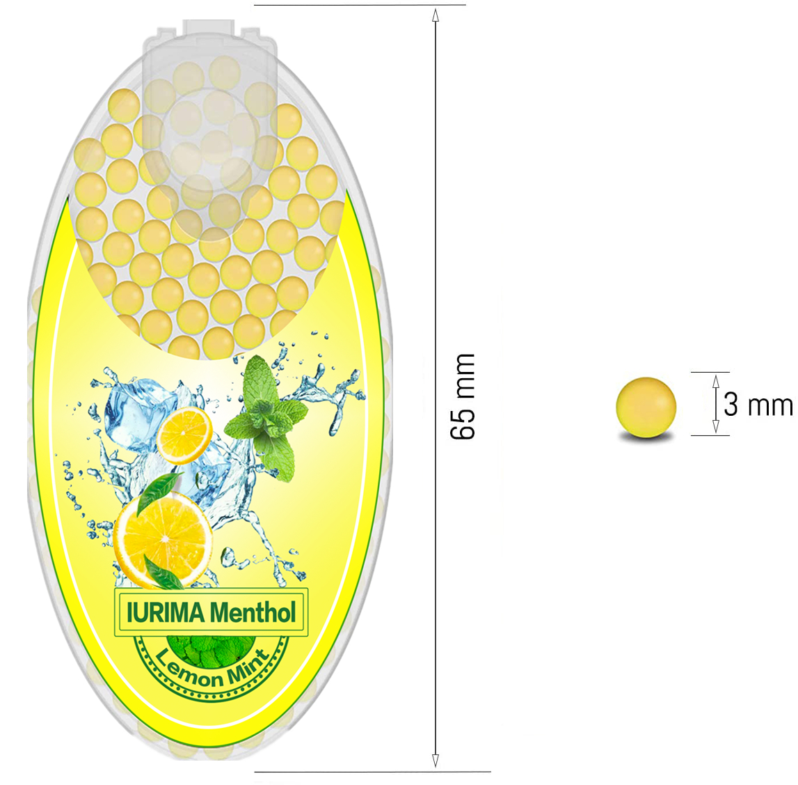 100PCS Pure Menthol Crushball Capsules, Small Portable Menthol Aroma Capsules, Multiple flavors Ball Shape Explosion Beads Pure Plant Fruit Extract Fresh Breath