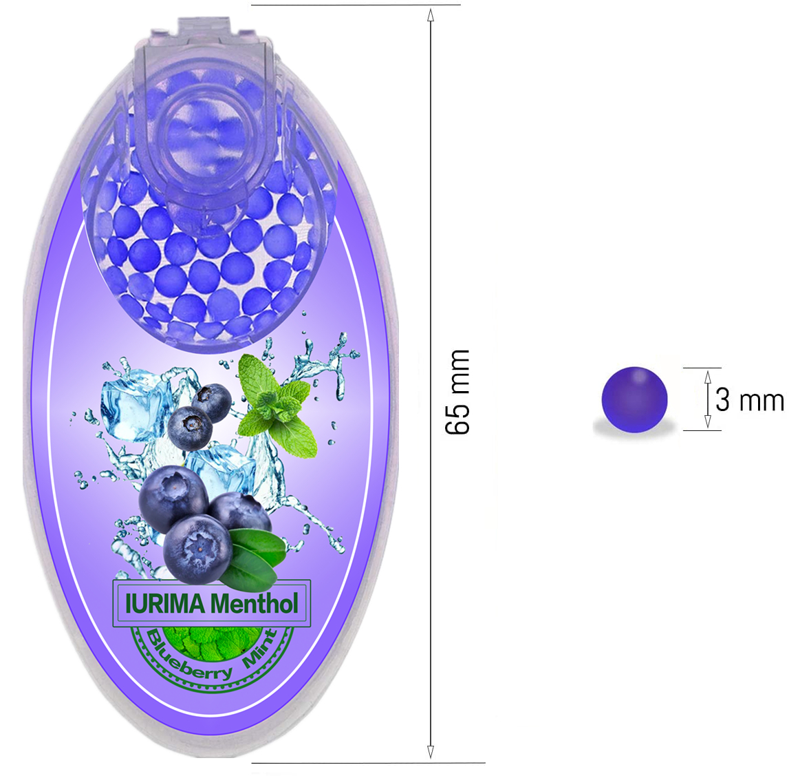 100PCS Pure Menthol Crushball Capsules, Small Portable Menthol Aroma Capsules, Multiple flavors Ball Shape Explosion Beads Pure Plant Fruit Extract Fresh Breath
