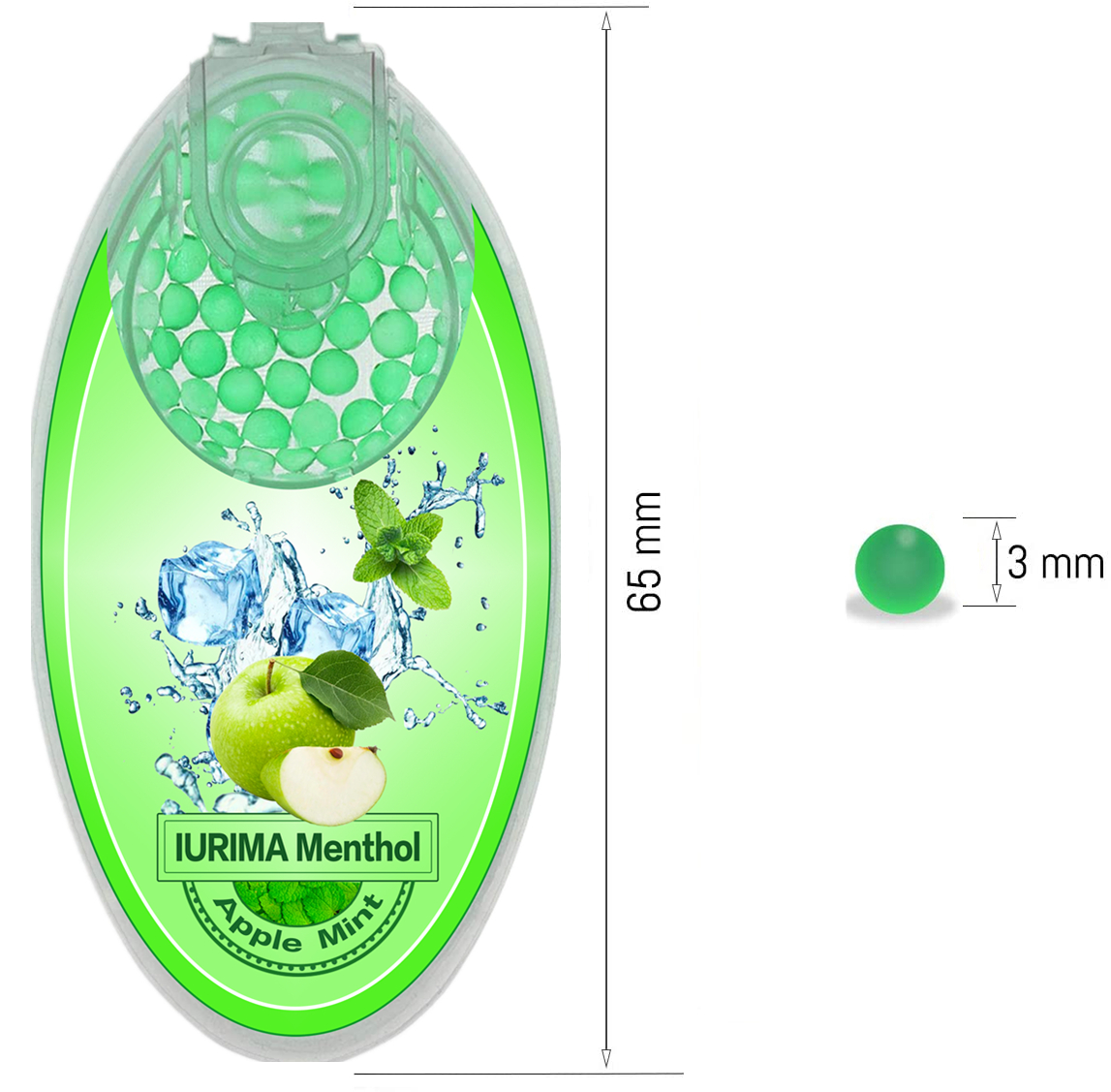 100PCS Pure Menthol Crushball Capsules, Small Portable Menthol Aroma Capsules, Multiple flavors Ball Shape Explosion Beads Pure Plant Fruit Extract Fresh Breath