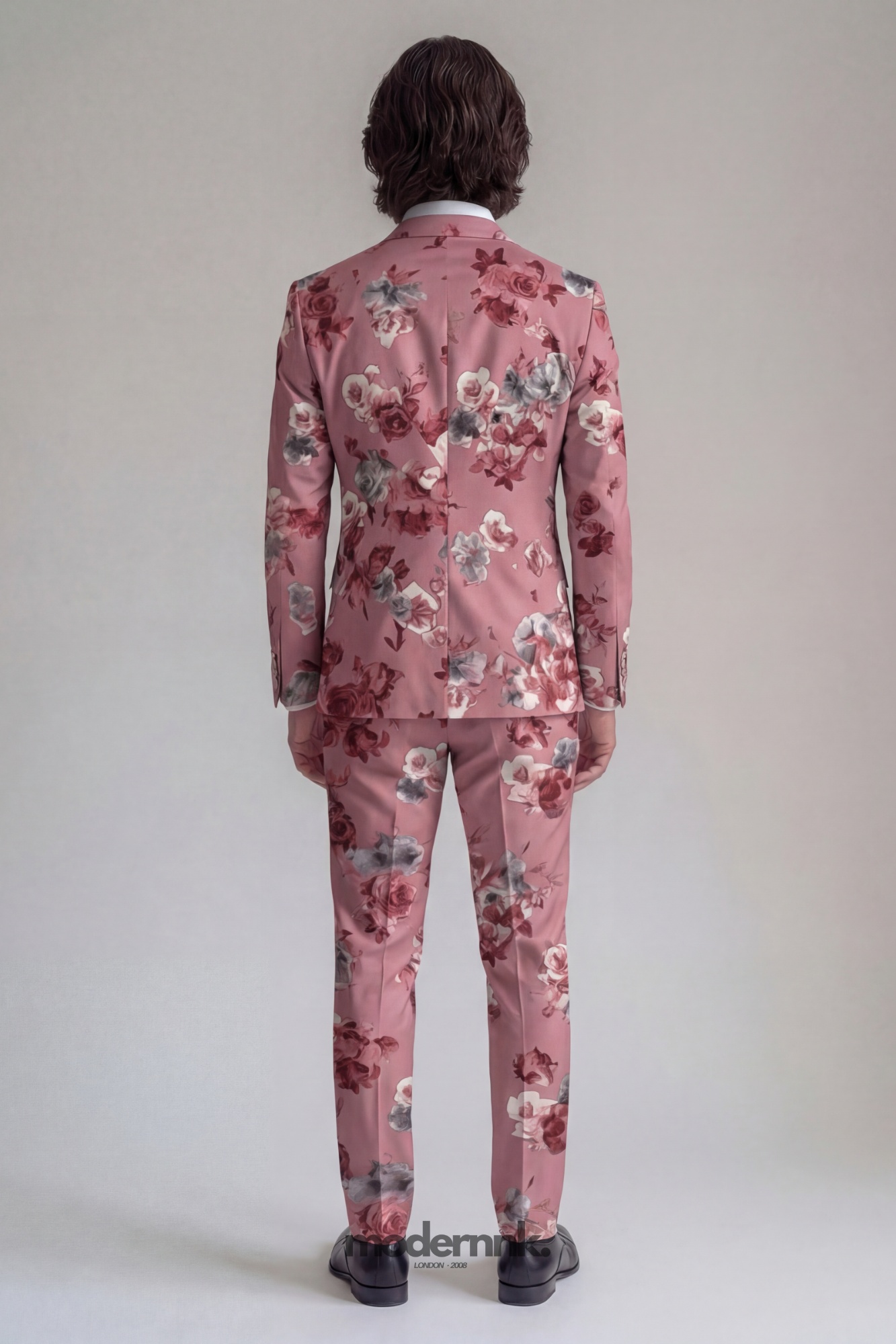 Vibrant Pink Floral Suit A0006
