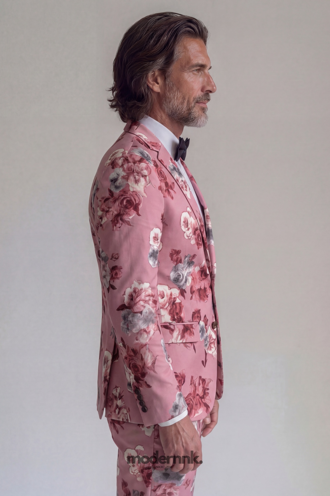 Vibrant Pink Floral Suit A0006