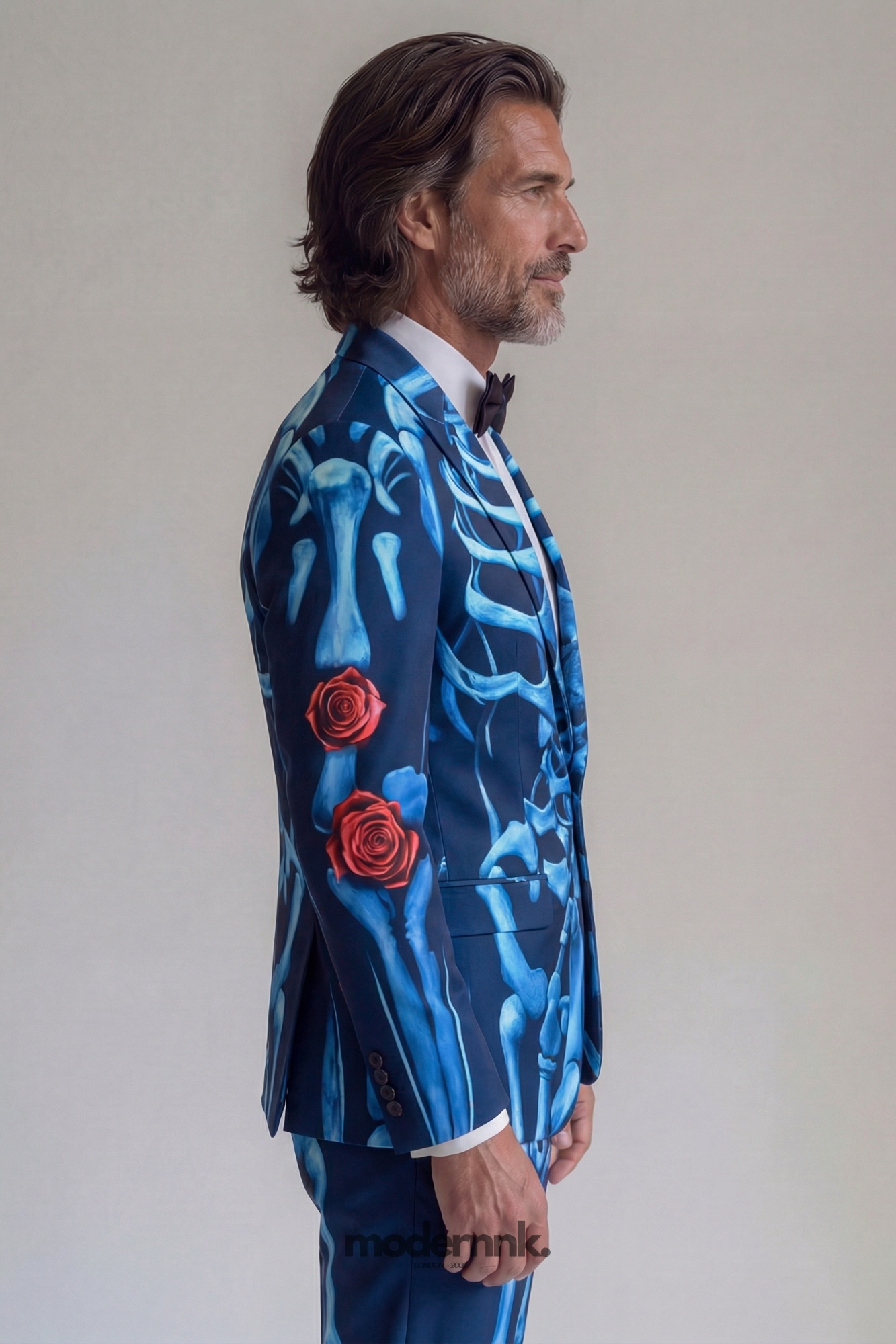 Vivid Skeleton Rose Suit A0032