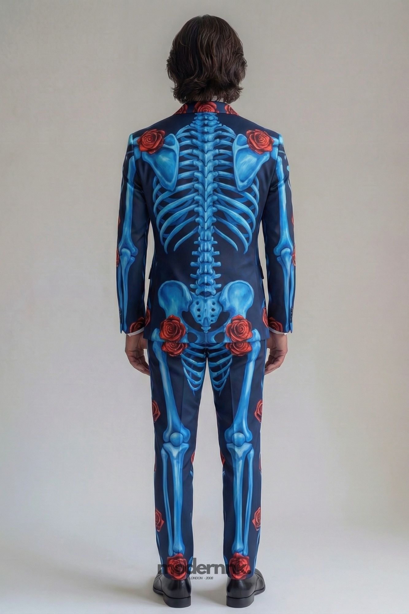 Vivid Skeleton Rose Suit A0032