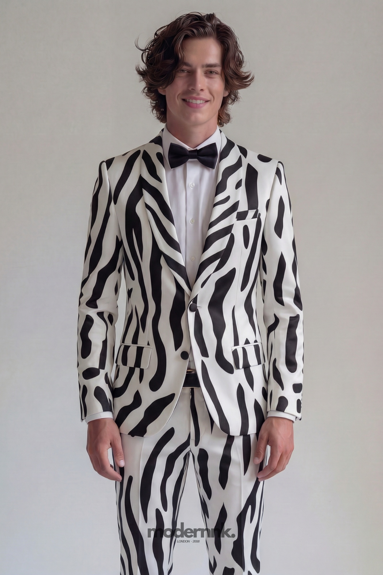 Striking Zebra Print Suit A0035 | Prom & Party Wear | Modernnk