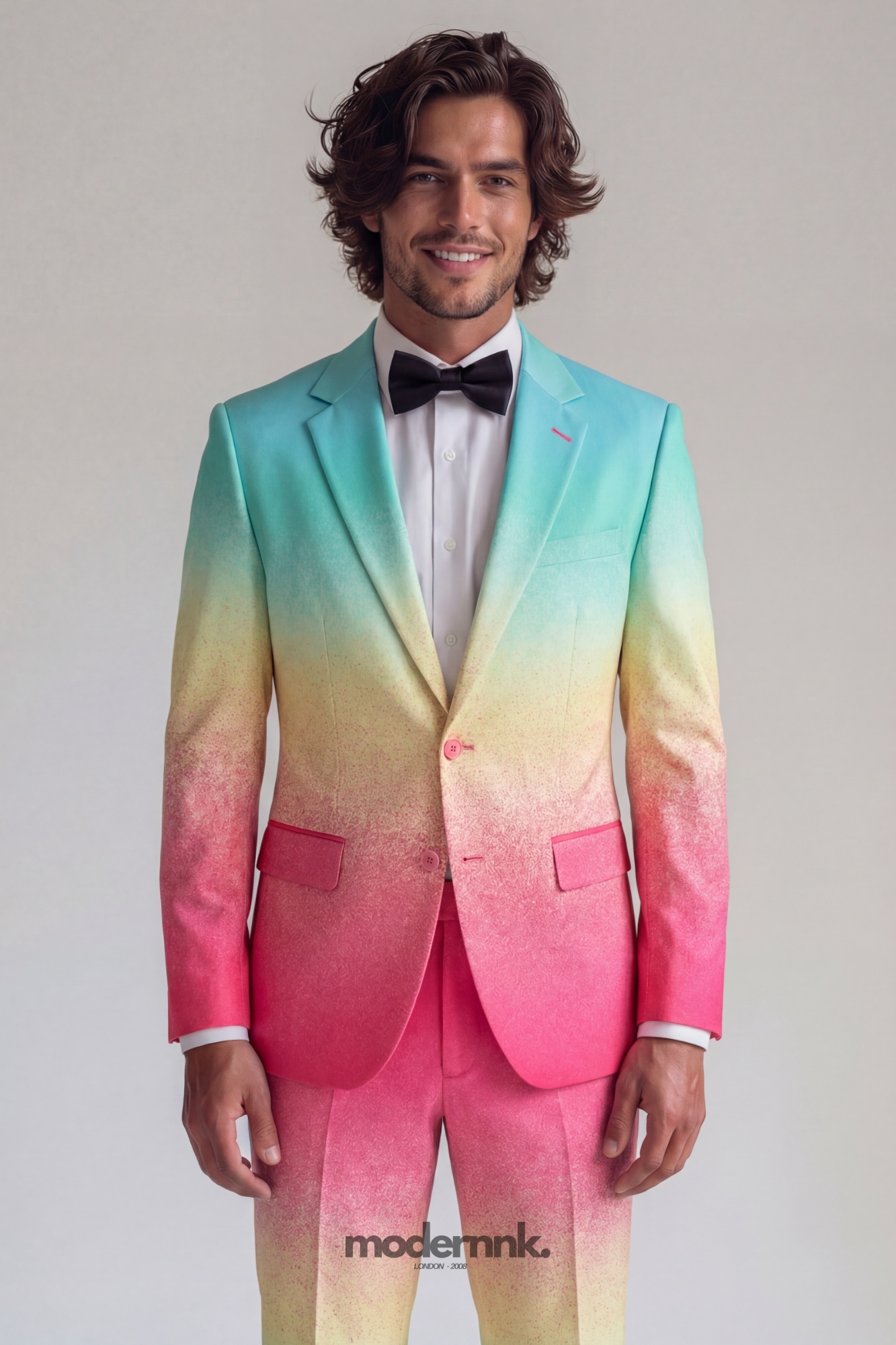 Vivid Ombre Rainbow Suit A0085