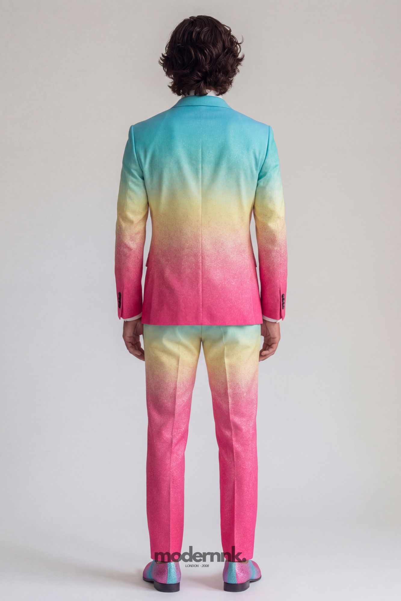 Vivid Ombre Rainbow Suit A0085