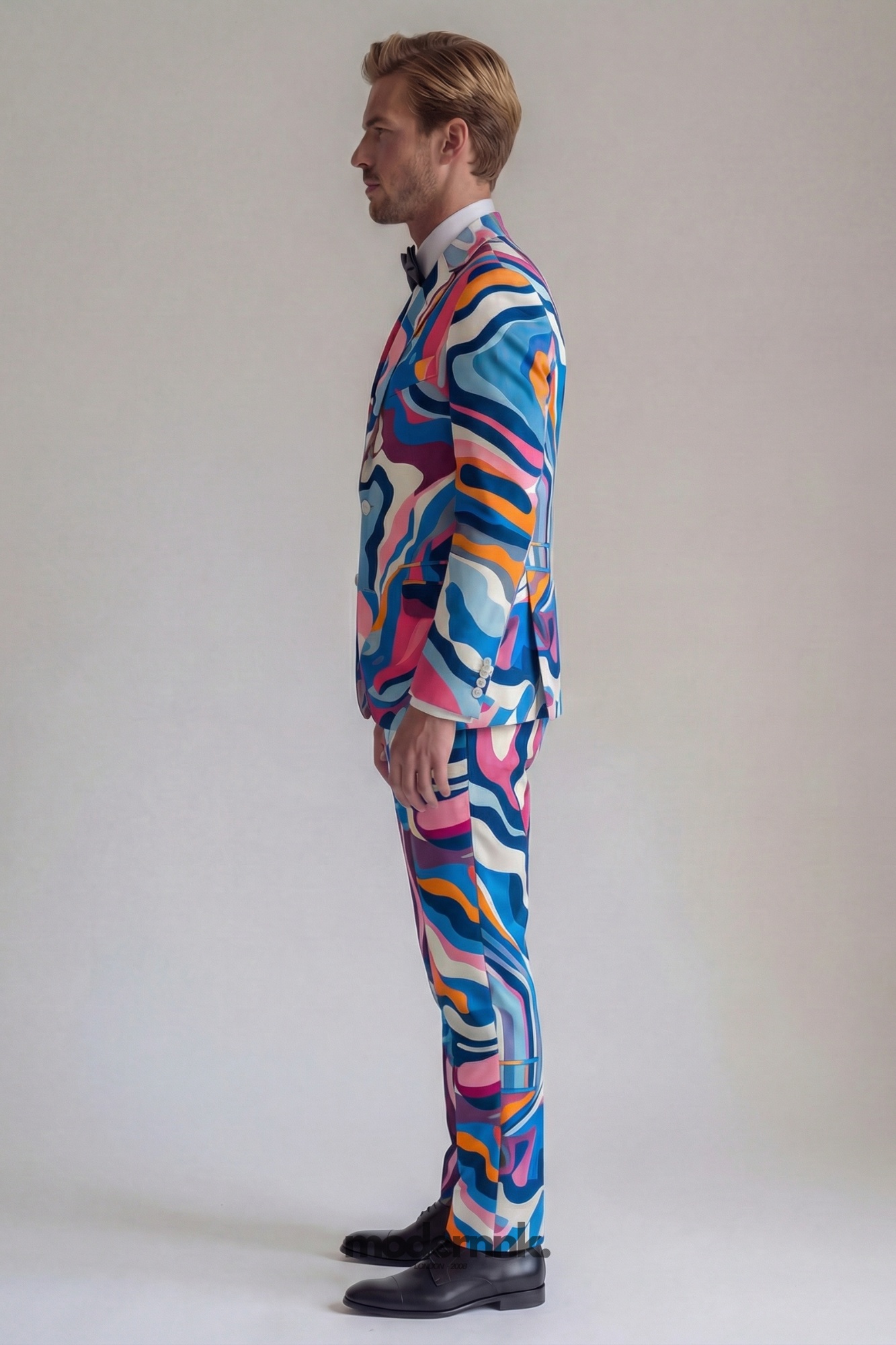 Psychedelic Fluid Multicolor Two-Piece Suit A0097