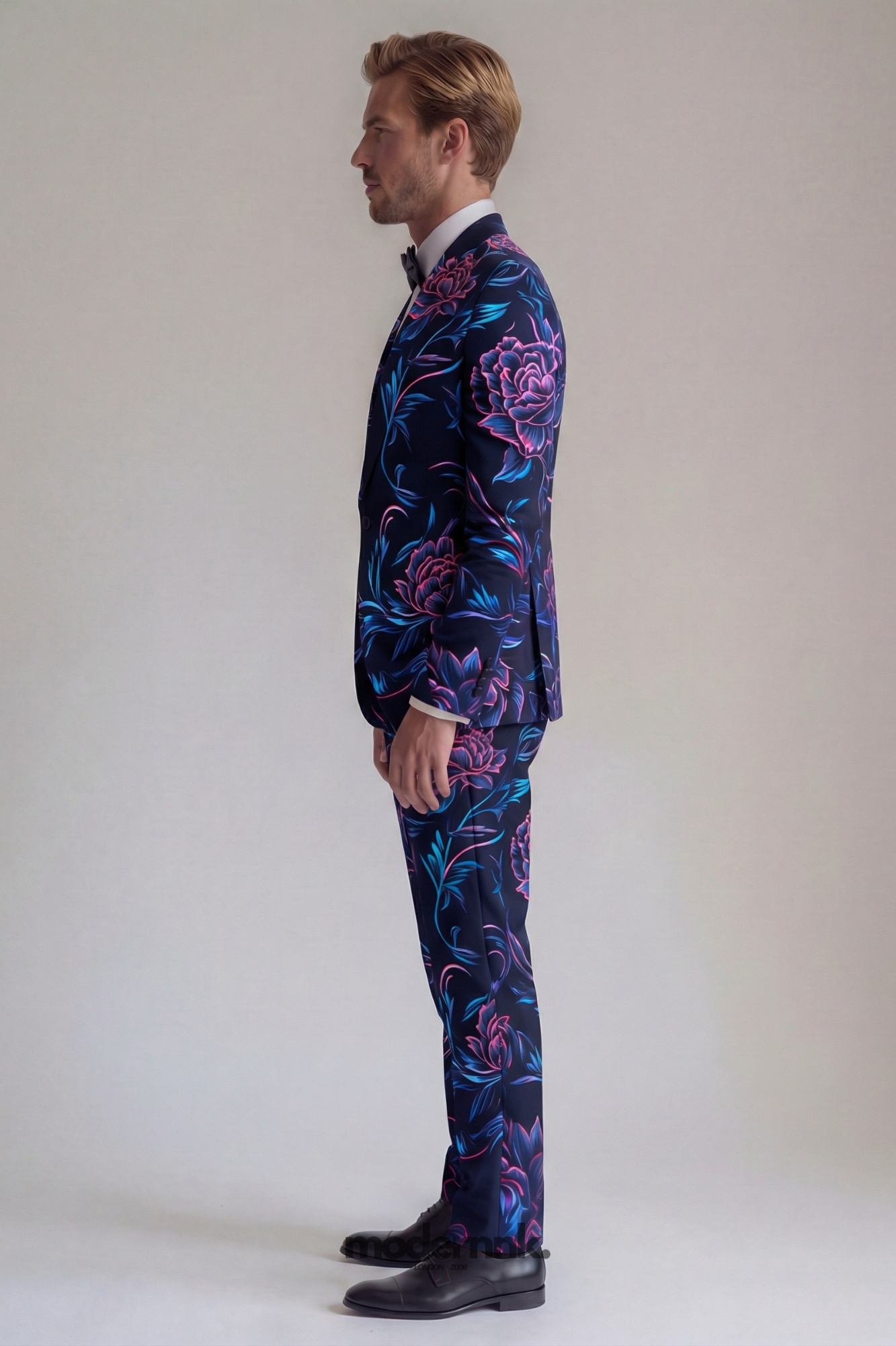 Vivid Neon Floral Suit A0101