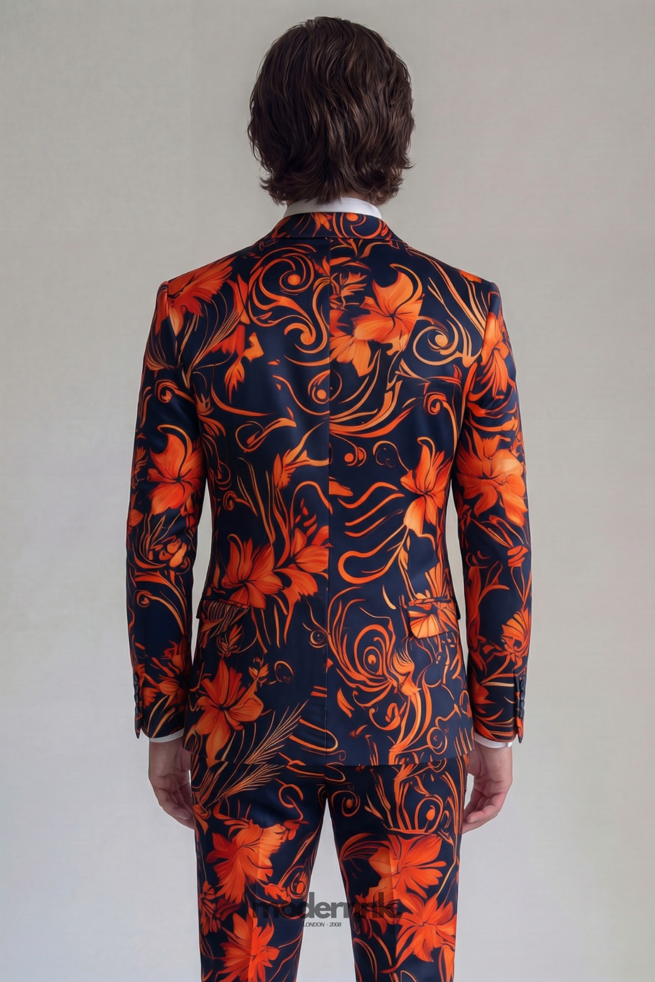 Vibrant Botanical Floral Suit A0125