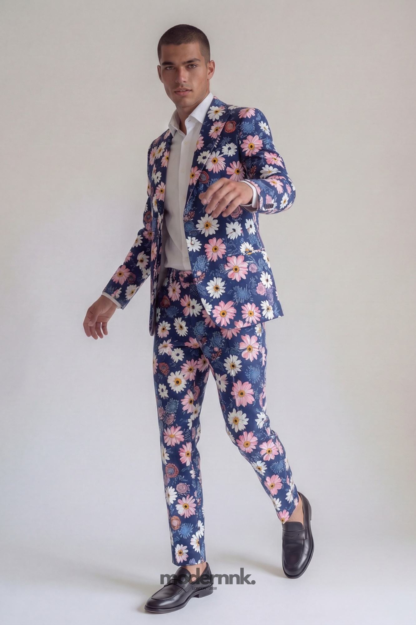 Vibrant Daisy Floral Suit A0147