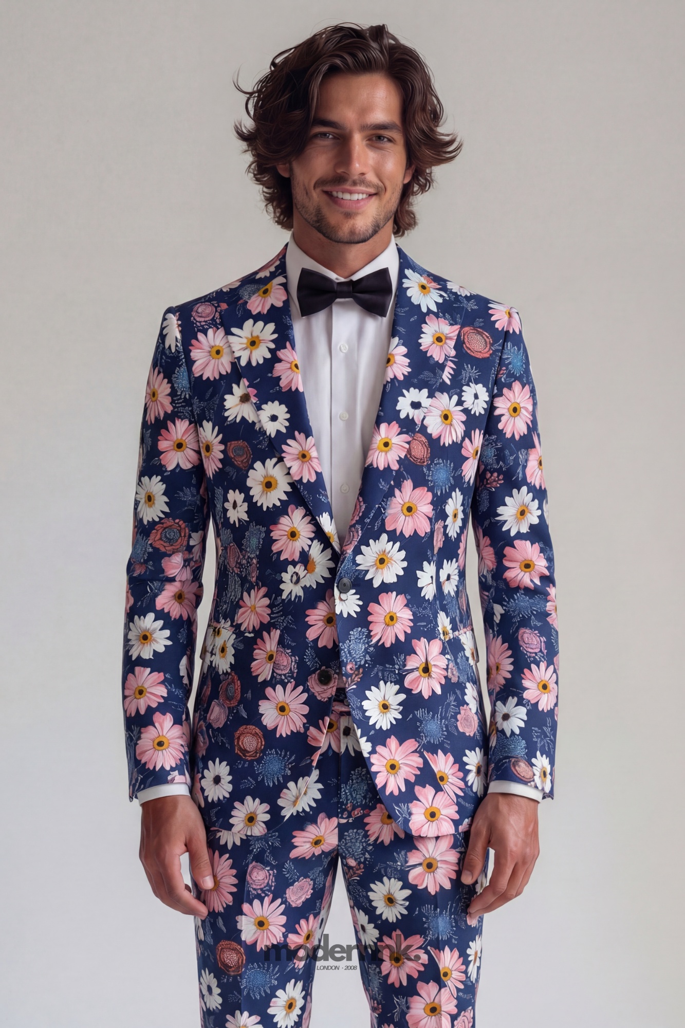 Vibrant Daisy Floral Suit A0147