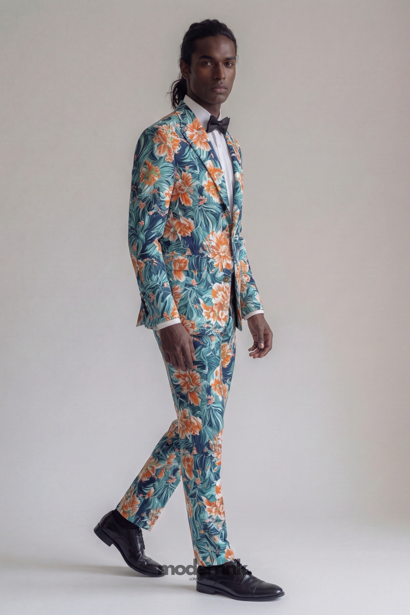 Vivid Tropical Floral Suit A0150