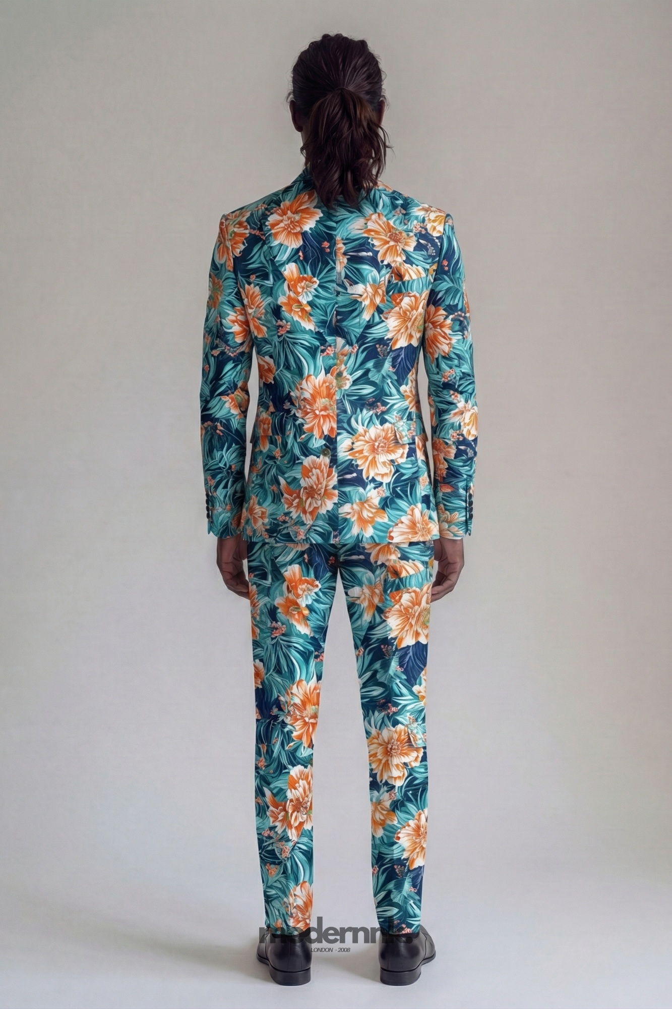 Vivid Tropical Floral Suit A0150