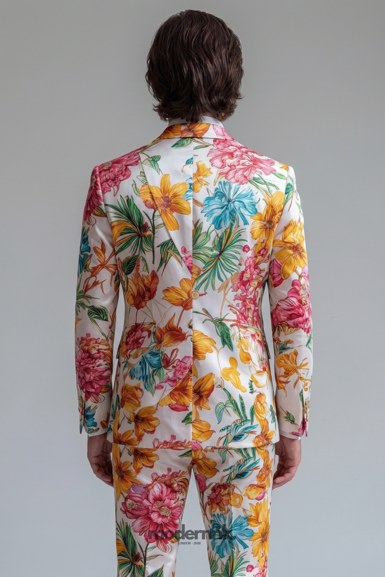 Vibrant Multicolor Floral Suit A0159