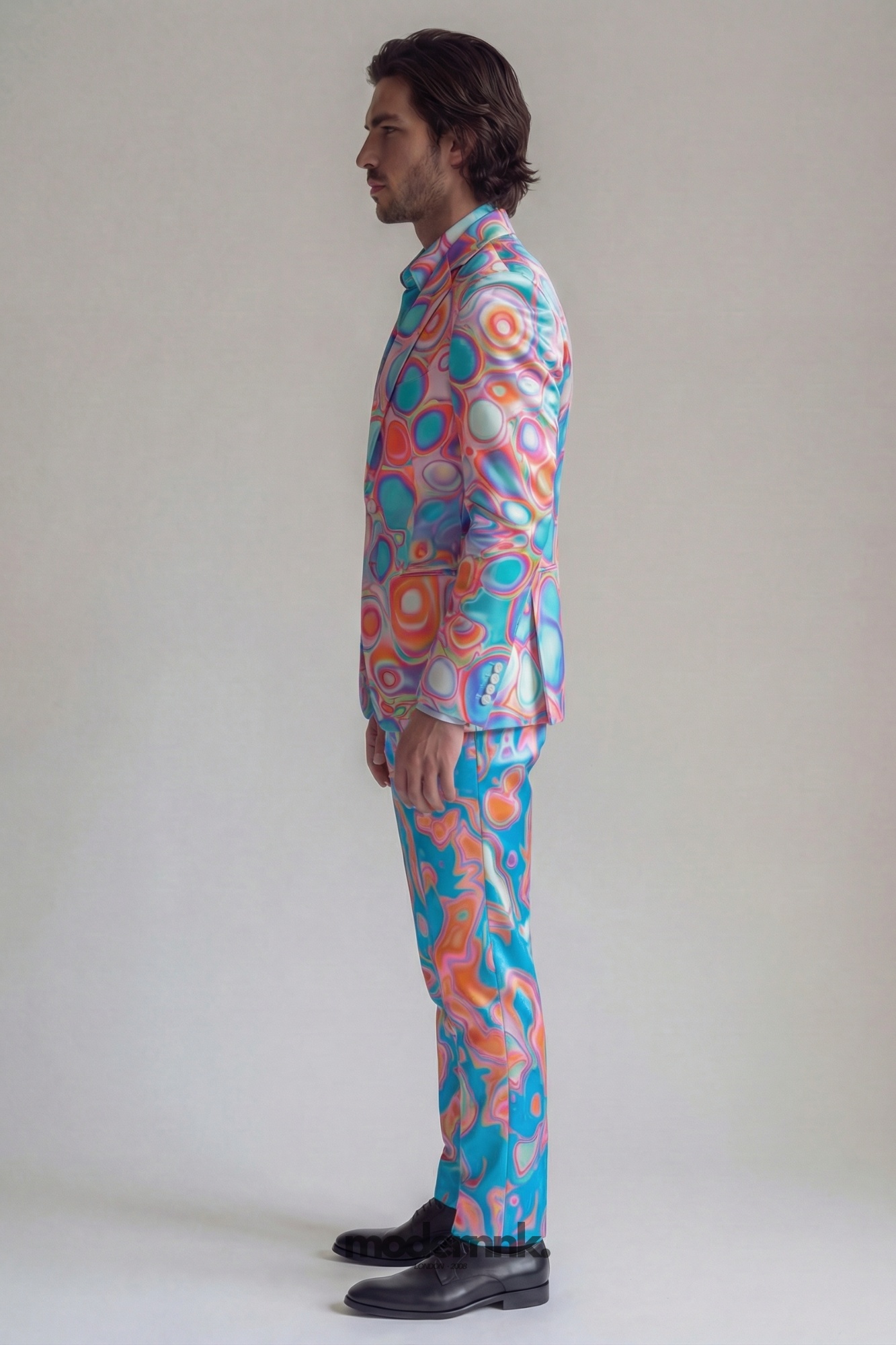 Vibrant Swirl Psychedelic Suit A0161