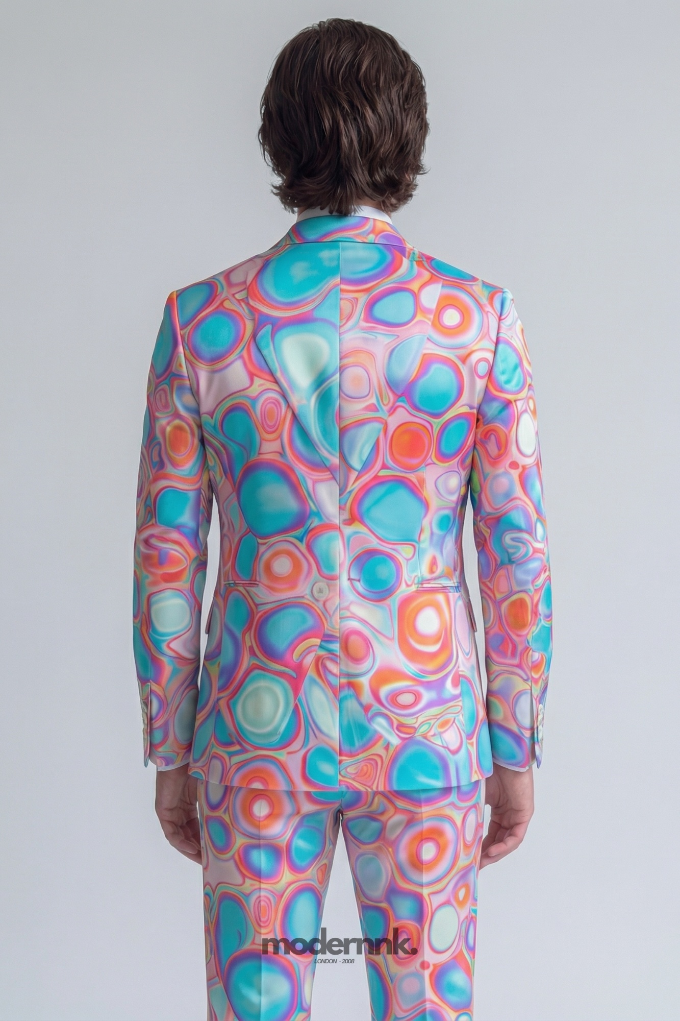 Vibrant Swirl Psychedelic Suit A0161