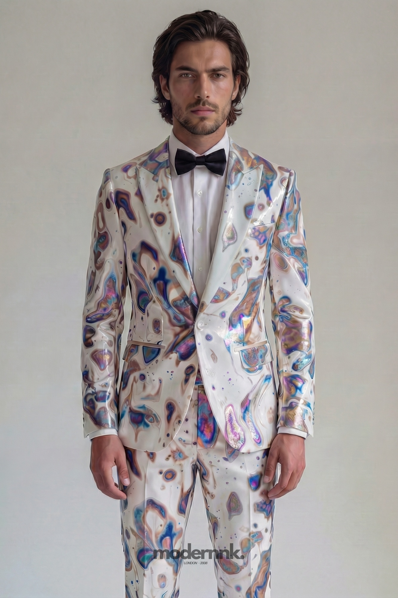 Psychedelic Marbled Pattern Suit A0162