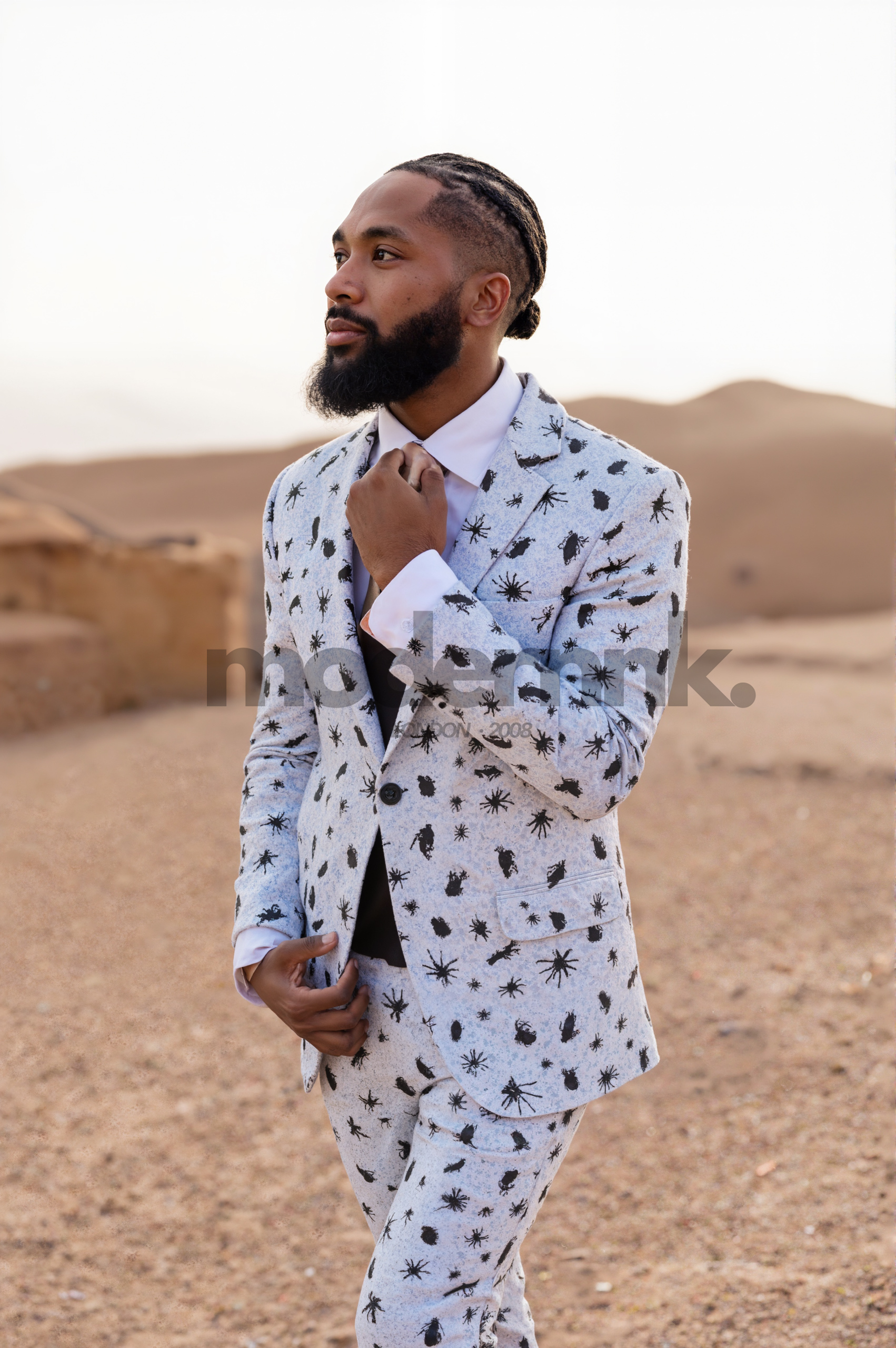 Black_White_Insect_Men_Suit_A0191_Men's_Wear_Modernnk