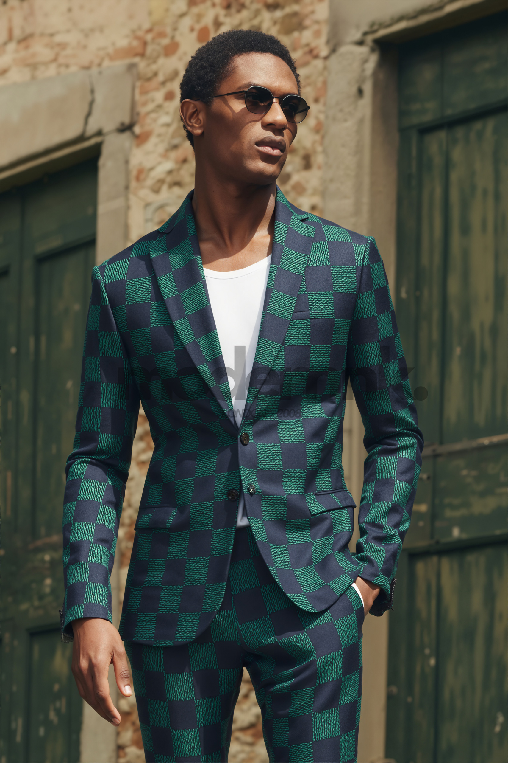Checked_Modern_Men_Suit_A0220_Business_or_Formal_Occasions_Modernnk
