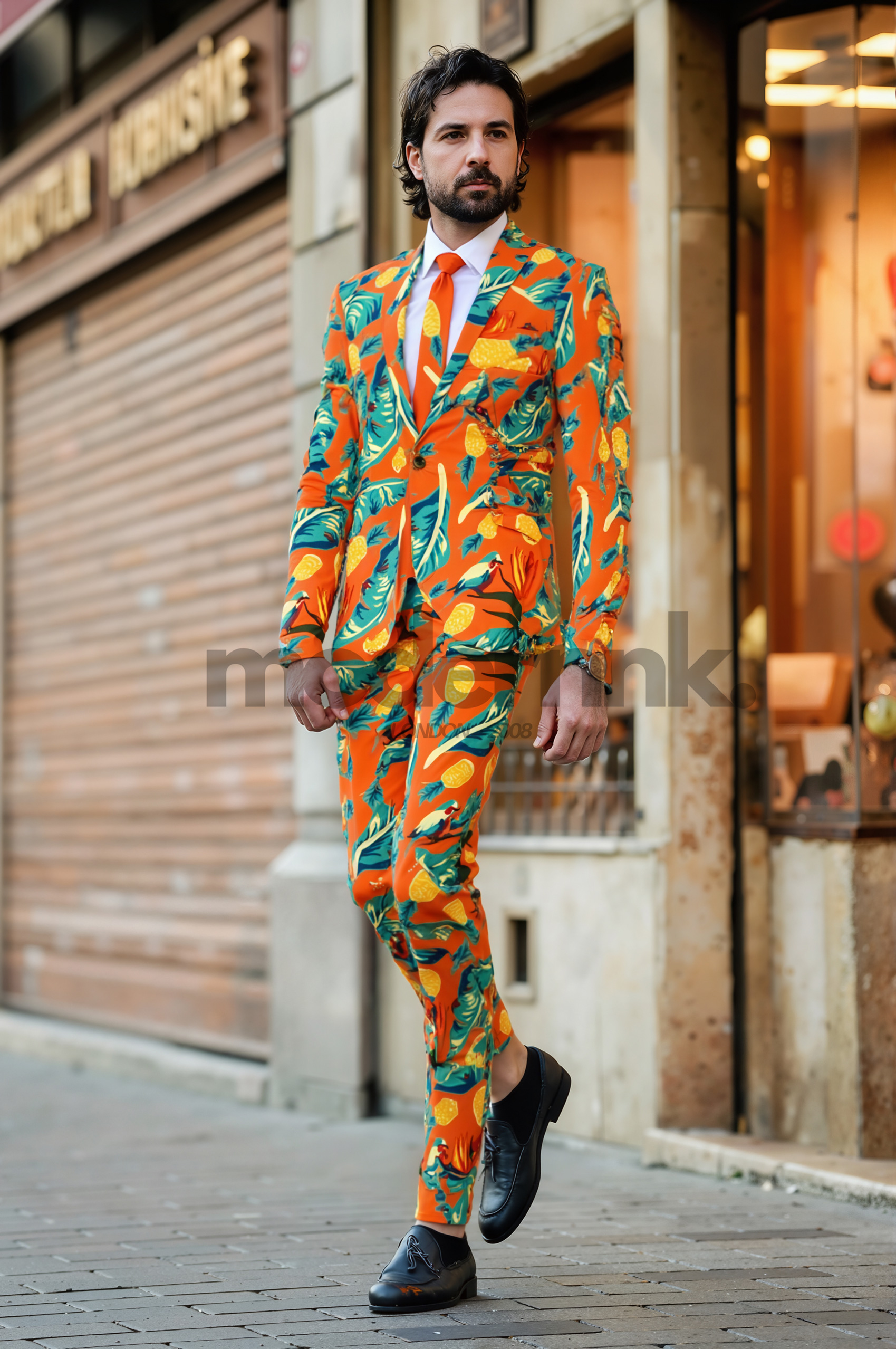 Orange_Tropical_Men_Suit_A0229_Formal_Occasions_Modernnk